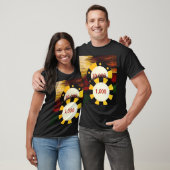 T-shirt de décor d'art de jetons de poker (Unisexe)