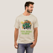 T-shirt de découpeuse de l'herbe des hommes (Devant entier)