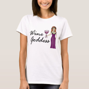 T-shirt de déesse de vin (aucun dire)