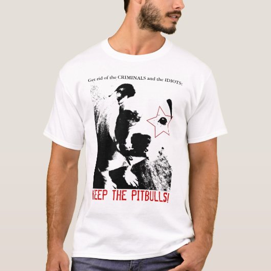 T-shirt de défenseur de Pitbull (Devant)