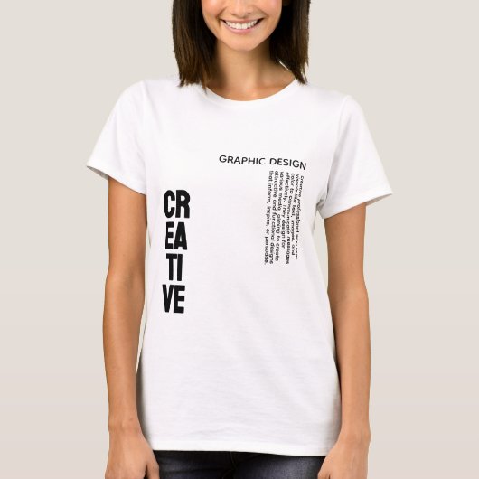 T-shirt de définition de design créatif (Devant)