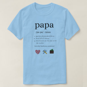 T-shirt de définition de grand-papa de papa