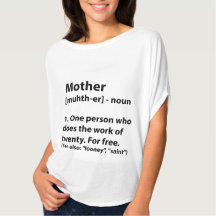 T-shirt de définition de mère