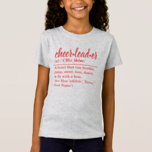 T-shirt de définition de Pom-pom girl personnalis