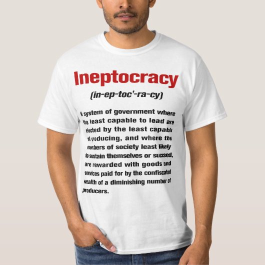 T-shirt de définition d'Ineptocracy (Devant)