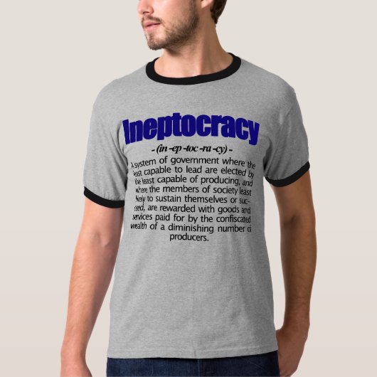 T-shirt de définition d'Ineptocracy (Devant)