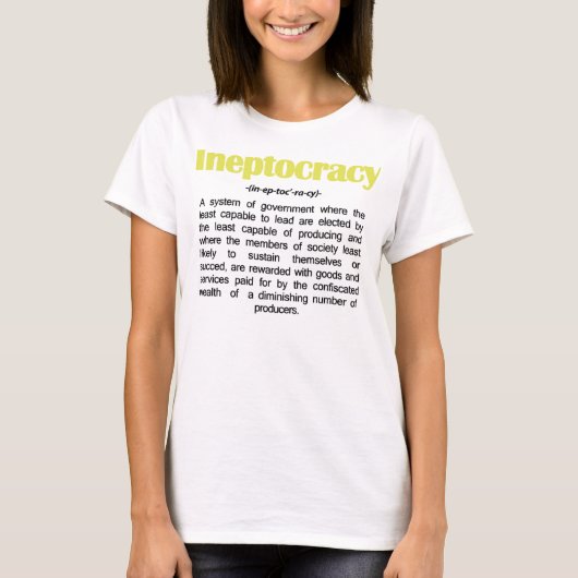 T-shirt de définition d'Ineptocracy (Devant)