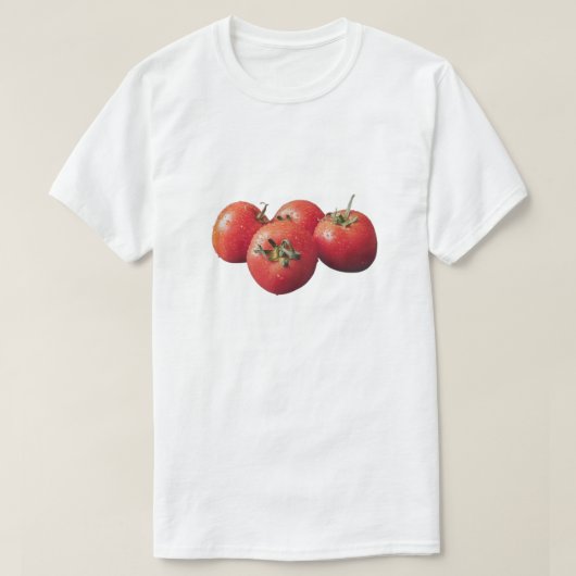 T-shirt De délicieuses tomates sont ici (Design devant)
