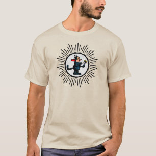 T-Shirt de démarrage rétro de chat de dessin ani