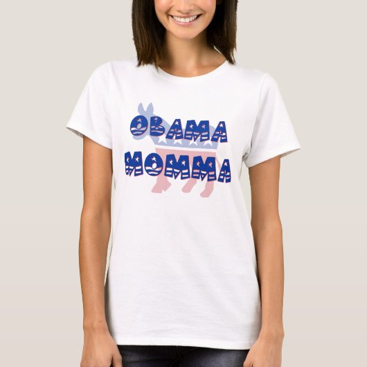 T-shirt de Démocrate de mamans d'Obama (Devant)