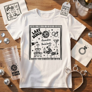 T-shirt de demoiselle d'honneur rétro Last Disco