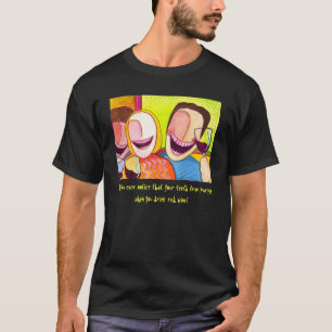 T-shirt de dents de vin