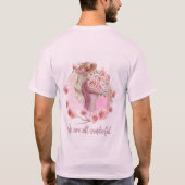 T-shirt de design floral pour filles (Dos)