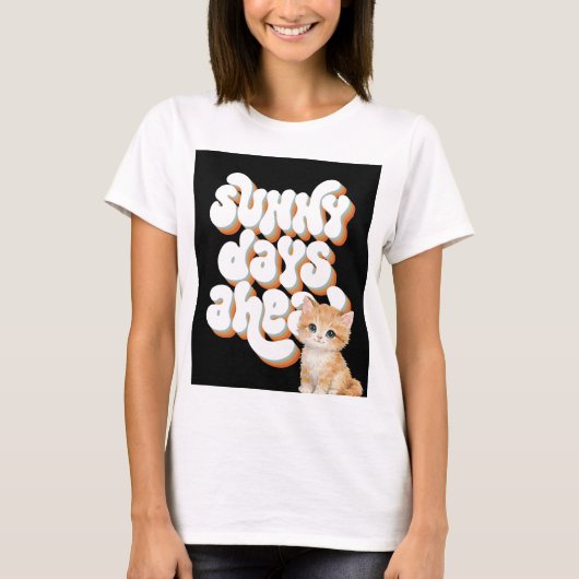 T-shirt de design pour amateurs de chats mignons (Devant)