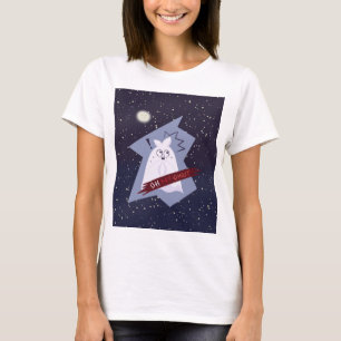 T-shirt de dessin animé de fantôme choqué drôle