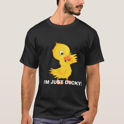 T-shirt de dessin animé Just Ducky Mens (Devant)