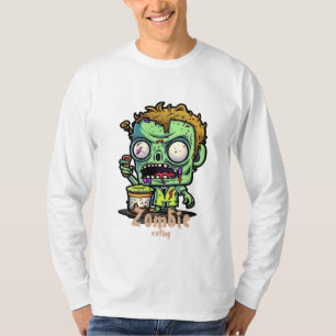T-shirt de dessin animé Zombie