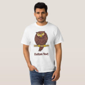 T-shirt de dessin de hibou (Devant entier)
