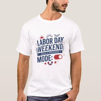 T-shirt de détente pour le week-end de la fête du