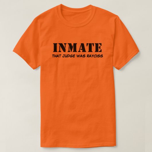 T-Shirt de détenu (Design devant)