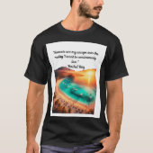 T-shirt de devis d'évasion du coucher de soleil (Devant)