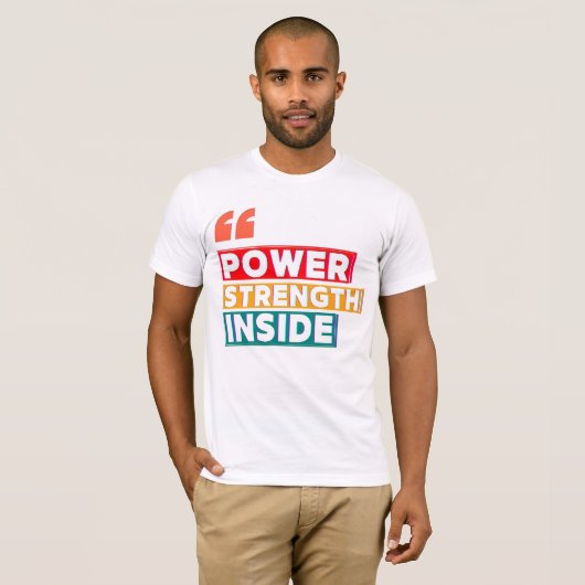 T-shirt de devis motivationnel (Devant entier)