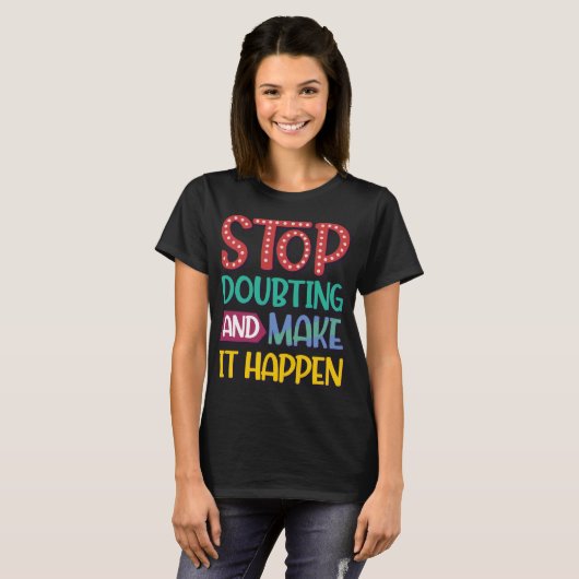 T-shirt de devis motivationnel (Devant entier)