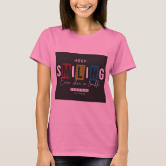 T-shirt de devis motivationnel pour les filles
