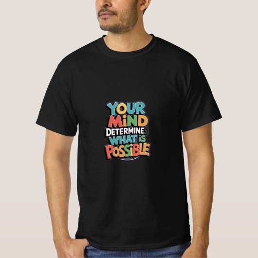 T-Shirt de devis motivationnel - Votre esprit déte (Devant)