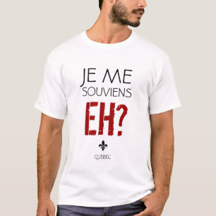 T-shirt de devise du Québec