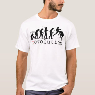 T-shirt de diagramme d'évolution de révolution d
