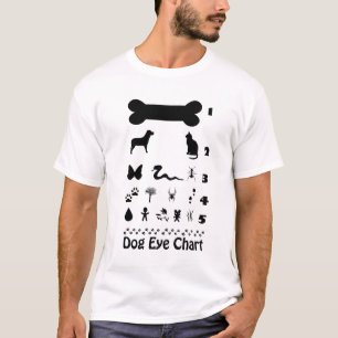 T-shirt de diagramme d'oeil de chien