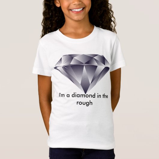 T-shirt de diamant à l'état brut (Devant)