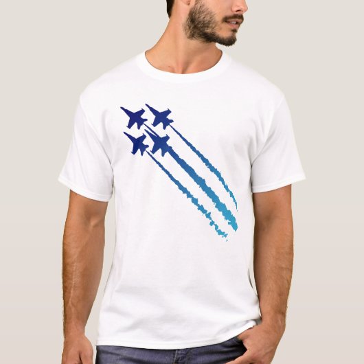 T-shirt de diamant d'anges bleus (Devant)