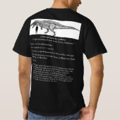 T-Shirt de dinosaure Acrocanthosaurus (Dos)