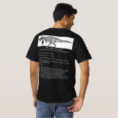 T-Shirt de dinosaure Acrocanthosaurus (Dos entier)