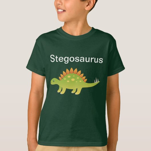 T-shirt de dinosaure de Stegosaurus (Devant)