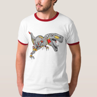 T-shirt de dinosaure de Tyrannosaurus de cyborg de
