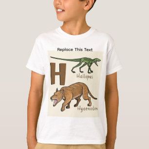 T-shirt de dinosaure ou d'animal préhistorique