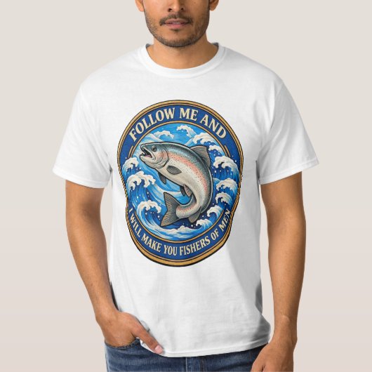 T-Shirt de discipleship « Suivez-Moi » Matthieu 4: (Devant)
