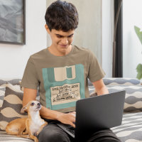 T-Shirt de disquette d'ordinateur à message person