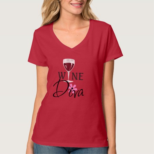 T-SHIRT de diva de vin (Devant)