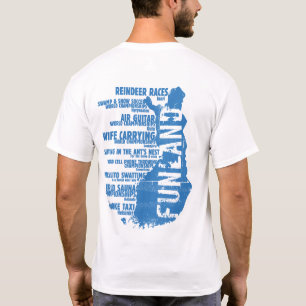 T-shirt de dos de la liste 2 de la Finlande