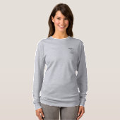 T-shirt de douille d'avocats d'animaux d'abri long (Devant entier)