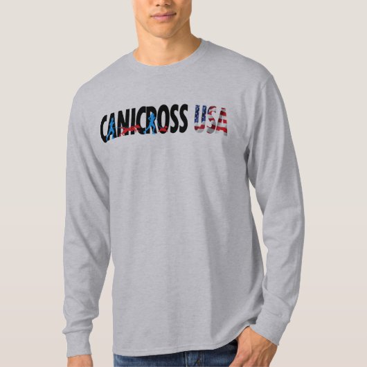 T-shirt de douille de Canicross Etats-Unis des (Devant)