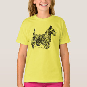 T-shirt de douille de casquette de CHIEN de