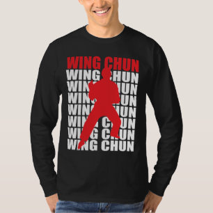 T-shirt de douille de Chun d'aile long