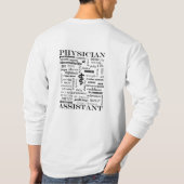 T-shirt de douille de conception grande de PA long (Dos)