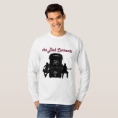 T-shirt de douille de courants de copie long (Devant entier)