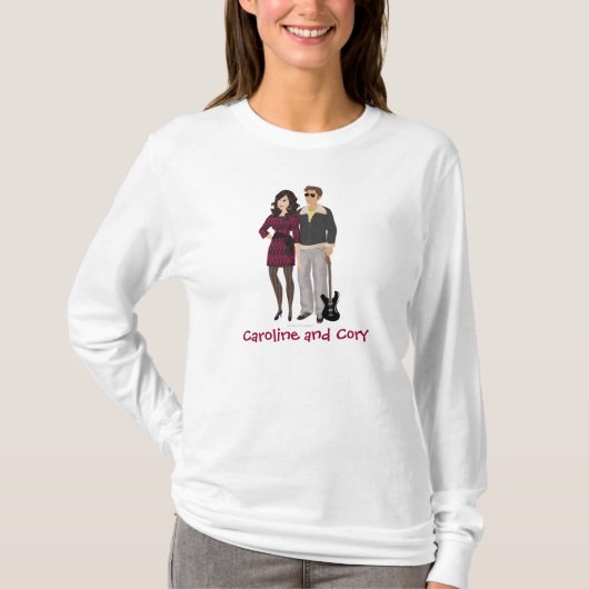 T-shirt de douille de dames de DHG long (Devant)